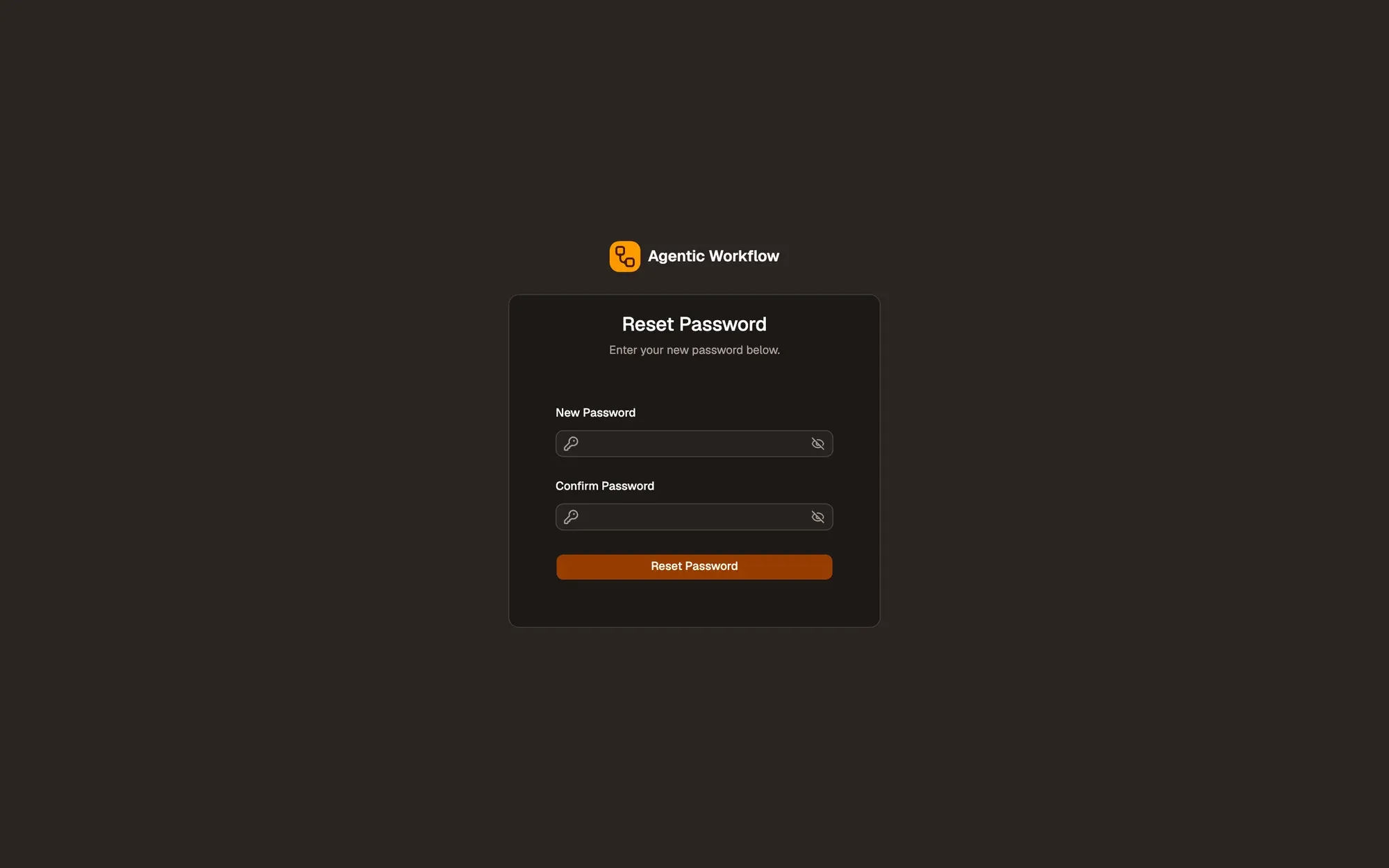 Step 4, close-up of the app: Reset Password, outlined.